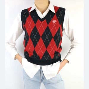 Vintage Chaps Argyle Sweater Vest